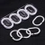 Import C-Shaped Oval Good Elasticity Double Plastic Shower Curtain Hooks Plastic Shower Curtain Rings from China