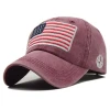 Cap Vintage USA Fashion Flag Camouflage Baseball Cap Snapback Hat Army American Flag Trucker Cap High Quality
