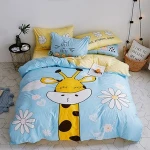 Cartoon Children Bed Sheet Sets  Kids Cartoon 4pcs Kids Bedding Set