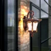 Cast Aluminum Housing Clear Glass Shade Waterproof Wall Mounted Outdoor Light