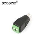 CCTV Female RCA Connector with Screw Terminal Female RCA Power Jack Adapter Connector