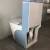 Import chaozhou factory  direct household bathroom bule colored  public toilets from China