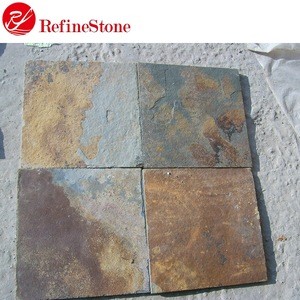 Cheap Chinese Natural Stone Rusty Slate Tile For Flooring and wall