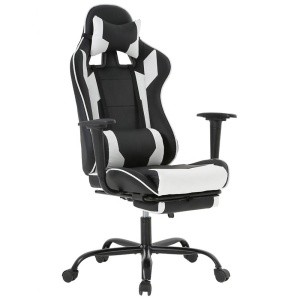 Cheap Commercial Leather Office Gaming Chair with footrest