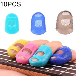 Cheap drop shipping 10 PCS Guitar Ukulele Stringed Instrument Finger Protector Anti-pain Finger Cap
