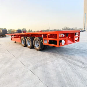 Cheap Utility Truck Trailer New Design Semi-Trailer 40ton China Brand Flatbed Semi-Trailer