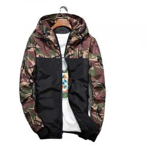 Cheap Windbreaker Jackets Men Casual Spring Hooded Camouflage Jacket Men Streetwear Hip hop Sportwear Camo Army Jacket Clothes