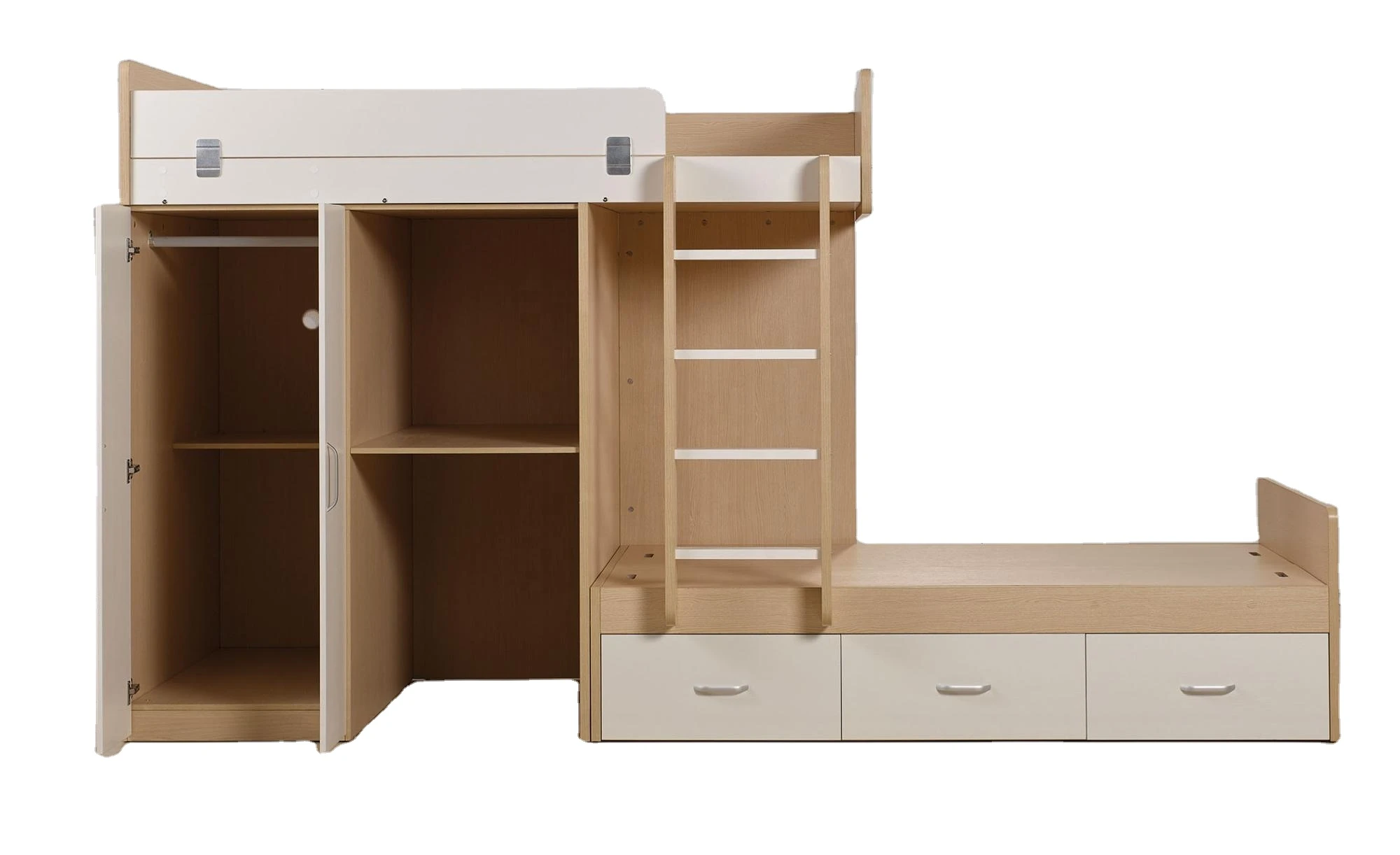Children Bunk Bed with Wardrobe Being Customization Multiple Bed