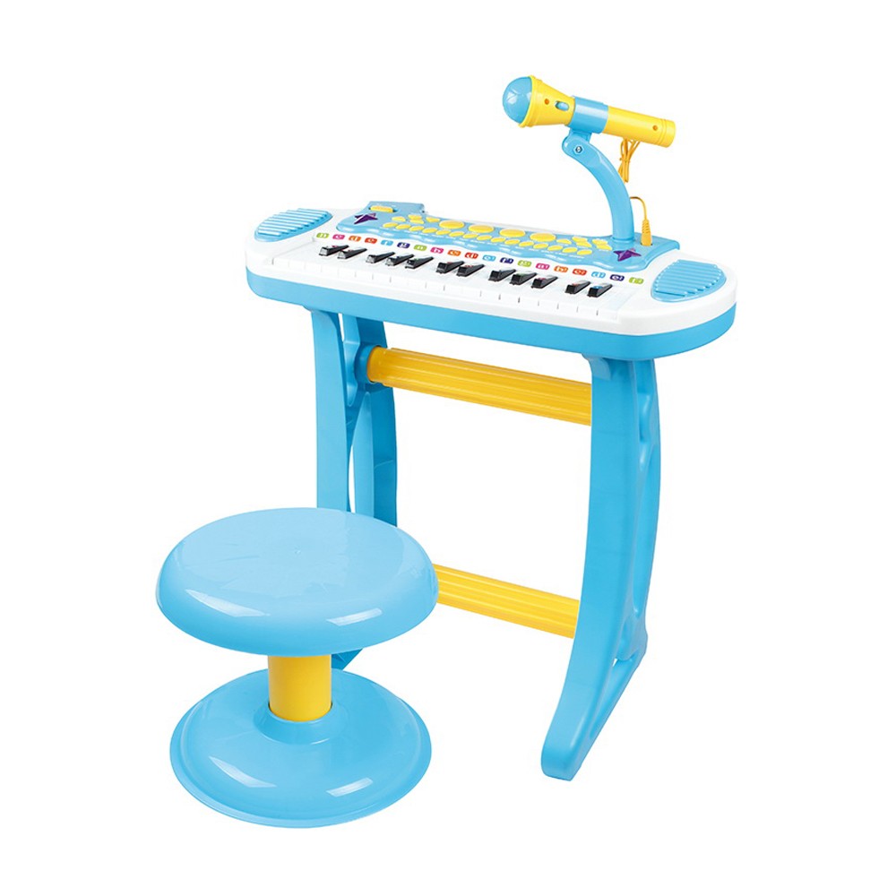Children music learning toys keyboard piano electronic organ with seat