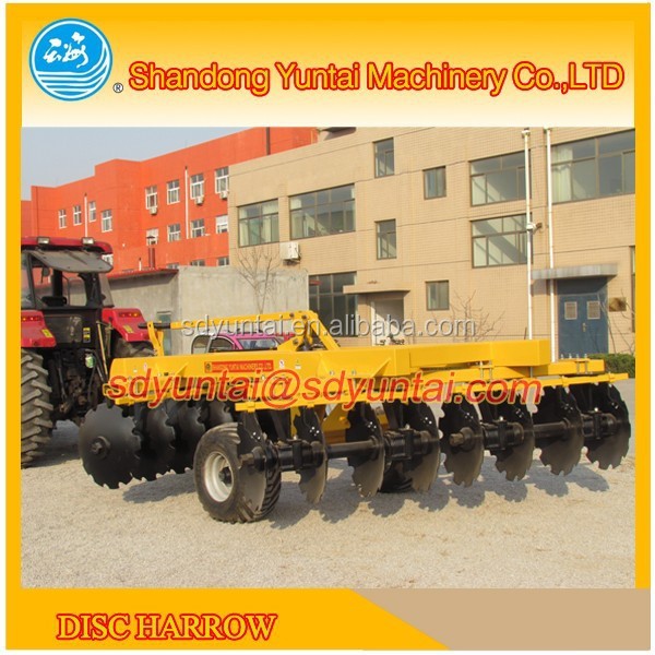 China agriculture machinery hydraulic heavy duty disc harrow
