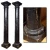 China black marble column pillar design marble pillars and column for interior indoor marble column