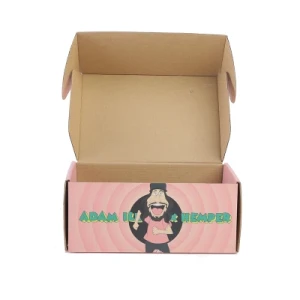 China Express Box Factory Cheap Custom Logo Print Eco Friendly Black Corrugated Mailing Boxes Pink White Shipping Box with Logo