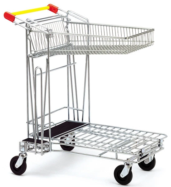 China manufacturer shopping basket cart, grocery trolley