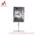 Import China supplier High quality Height adjustable table metal A5 poster frame display stand for shop promotion from China