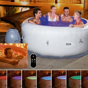 China Wholesale 6 Person Luxury Hot Tub spa gonfiabile Outdoor Jaccuzzi Tub aufblasbares spa inflatable hot tubs portable spa