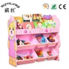 China wholesale kids furniture children kids toy storage cabinets with bookshelf