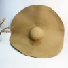 China Wholesale Websites Hand Woven Panama Straw Hat Large Beach Hat Folderble Summer Straw Hat