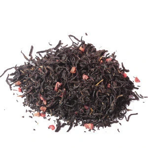 Chinese Health Care Strawberry Fruit Flavored Herbal Blend Black Tea Supplier