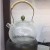 Import Chineses glass teapot with infuser for blooming and loose leaf for gift from China