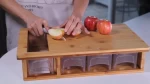 chopping board with storage