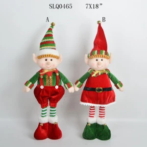 Christmas Elf Decorations Xmas Boy Girl Elves Holiday decorative dolls