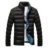 Classic Mens Slim Cotton Coat Winter Warm Stand Collar Down Jacket