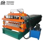 color steel galvanized corrugated trapezoidal metal sheet roofing sheet machine double layer roof sheet roll forming machine