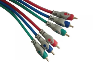 Colorful 3RCA Phono Male to 3 RCA male Audio Cable  for dvd
