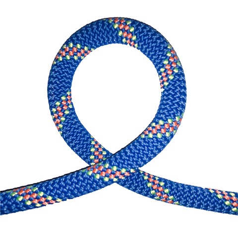 Colorful blue 9 10 12 High strength Multicolor nylon polyamide double braided solid braid safety  rope for rock climbing rescue