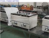 Commercial electric 2 basket deep fat fryer, french fries fryer machine, donut machine and fryer