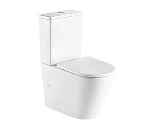 Commercial Washdown Bathroom Ceramic Two Piece Toilet with Standard Height for Foreign Sales