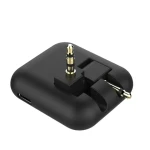 Connect Air in-Flight 3.5mm Aux Jacks Audio 5.2 Transmitter Bluetooth Wireless Audio Adapter for 2 Headphones Watching TV