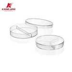 Contact dish with grid 55mm plastic petri dish