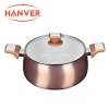 Copper 10pcs ceramic coating Aluminum Cookware set