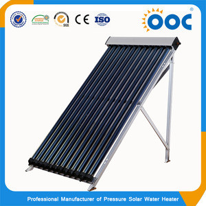 Copper coil solar heater split pressure solar system