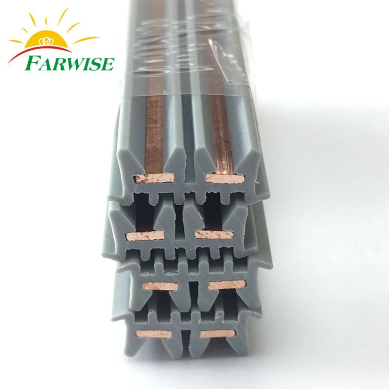 Copper Plastic Co-extrusion Track Strip For LED Spot Light FW-Y102