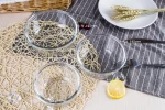 Creative Houseware Cutlery Transparent  Fruit Dessert Salad Noodle Soup Glass Bowl
