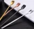 Import Creative square head stainless steel tea spoon spoon long handle coffee stirring spoon from China