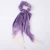 Import Cross-border tie-dye streamer large intestine circle hair ring rainbow printing dyeing mesh ponytail bundle hair rope from China
