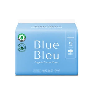 Crypress Aroma Scent Safe Premium Material 100% Organic Cotton Cover Korean Sanitary Pads Sanitary Napkins Regular 12 Pads