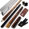 CUESOUL 57" Handcraft 3/4 Jointed best professional snooker cue with Aluminium Case set