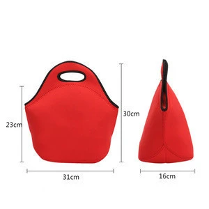 custom bottle insulated cooler bag reusable neoprene children kids lunch bag for men wobag