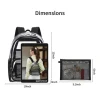 Custom Clear School Backpack Bag Waterproof TPU Material Clear Mini Backpack