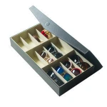 Custom Logo Leather Spectacles Glasses Eyewear Sunglass Cases Storage Packaging Display Box