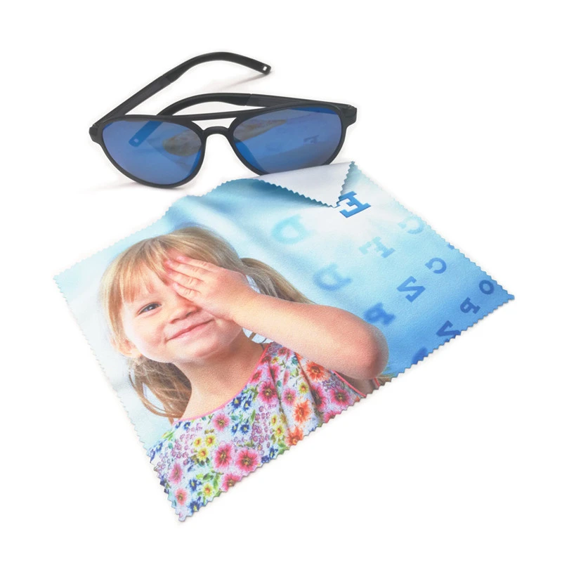 Custom Logo Printed Microfiber Glasses Sunglasses Eyeglasses Cleaning Cloth