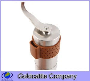 custom made stainless steel hand manual grind coffee bean burr grinder mill tool machining parts