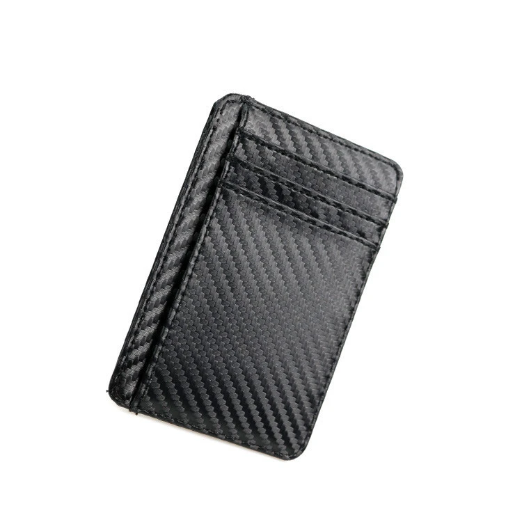 Custom Minimalist Slim RFID Blocking Cardholder Mens Leather Credit Card Holder Case Wallet