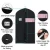 Custom non woven polypropylene black wedding dress garment suit cover bag wholesale/travel nonwoven foldable cloth garment bag