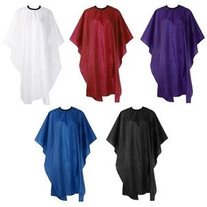 Custom nylon material hairdresser shawl cape with elastic buckle hairdressing shawl