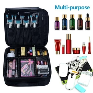 Custom Portable Make Up Beauty Case Travel Cosmetic Bag Makeup Train Case for Women